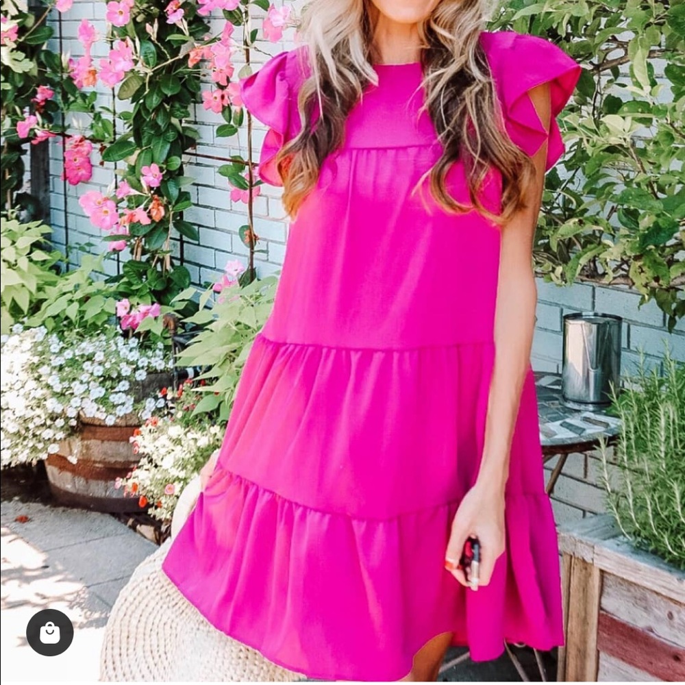 Pink lily Magenta dress size small